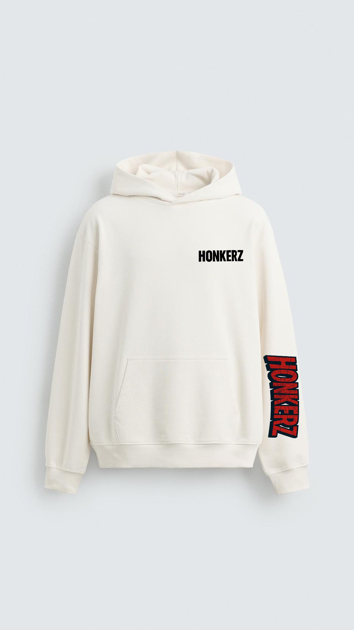 HONKERZ spiderman off white hoodie