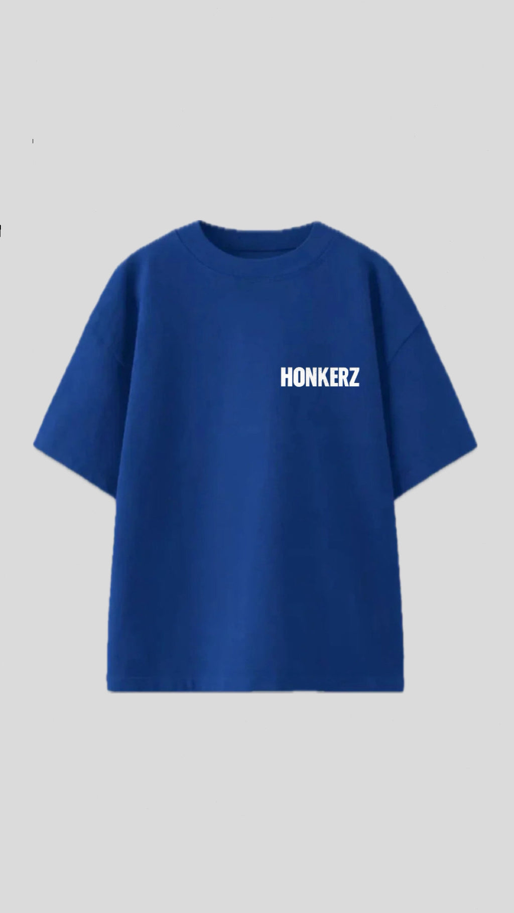 HONKERZ blue floral design t shirt