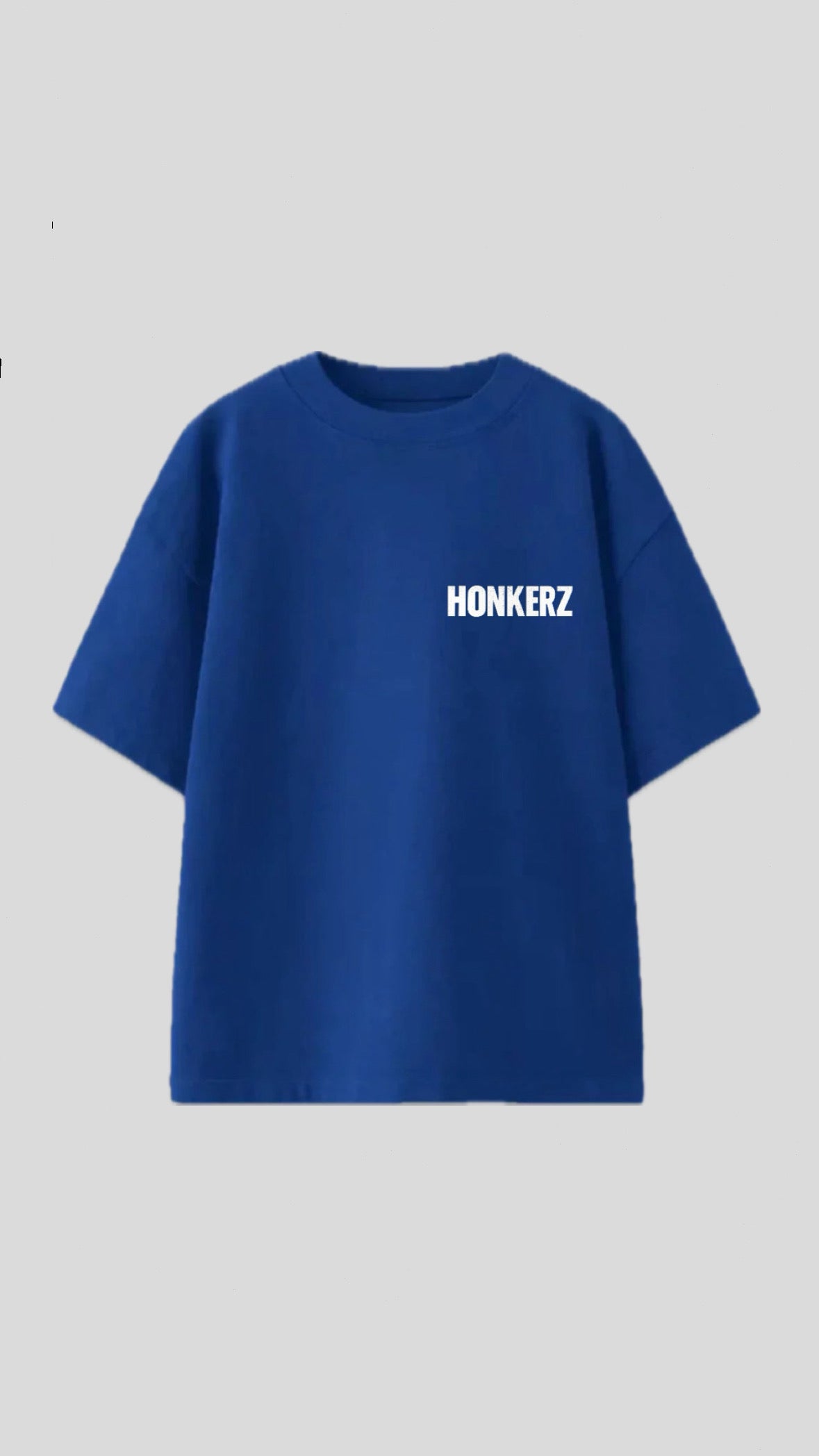 HONKERZ blue floral design t shirt