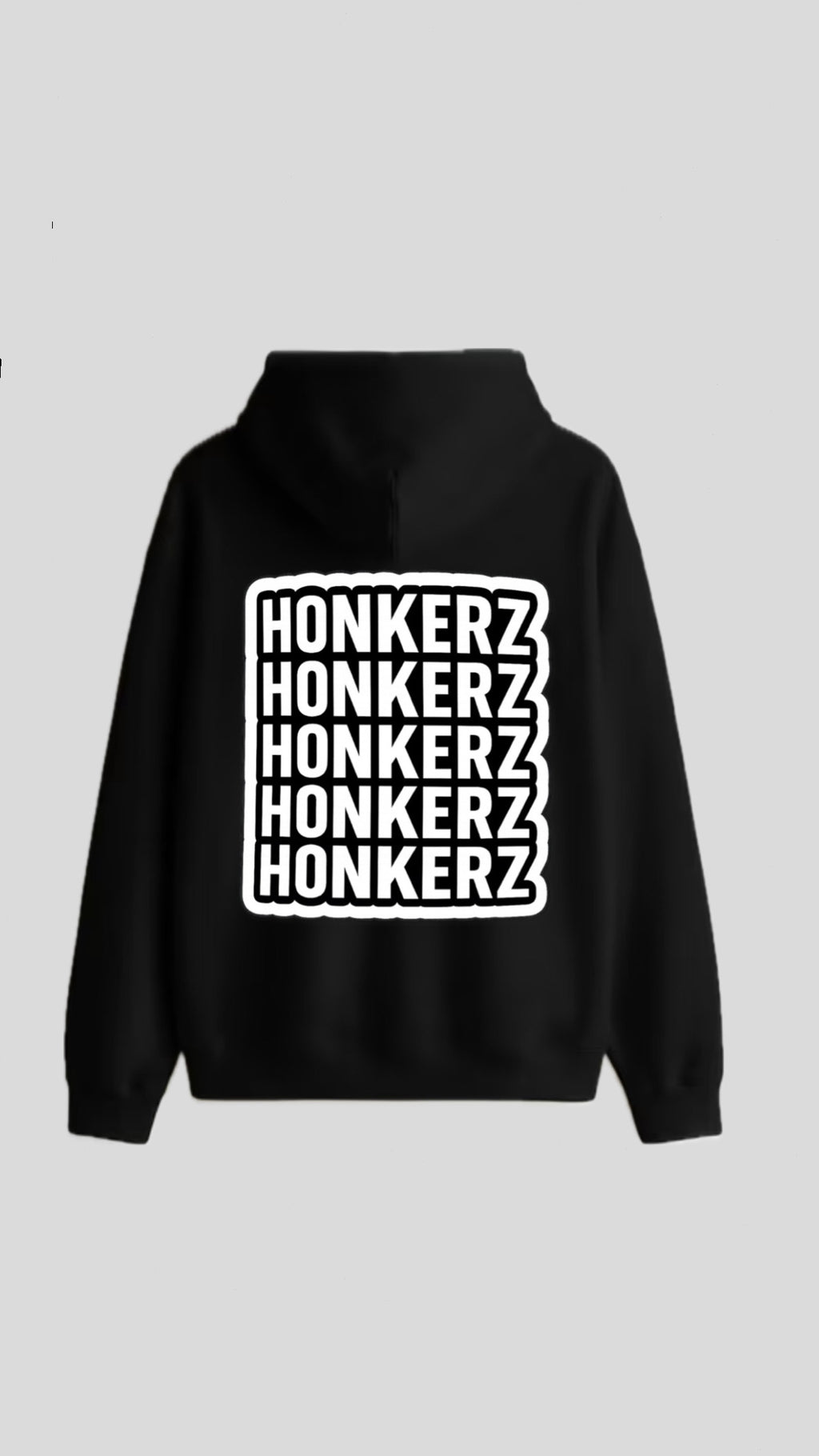 HONKERZ oversized black hoodie