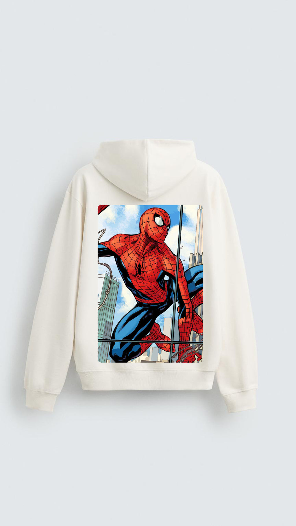 HONKERZ spiderman off white hoodie