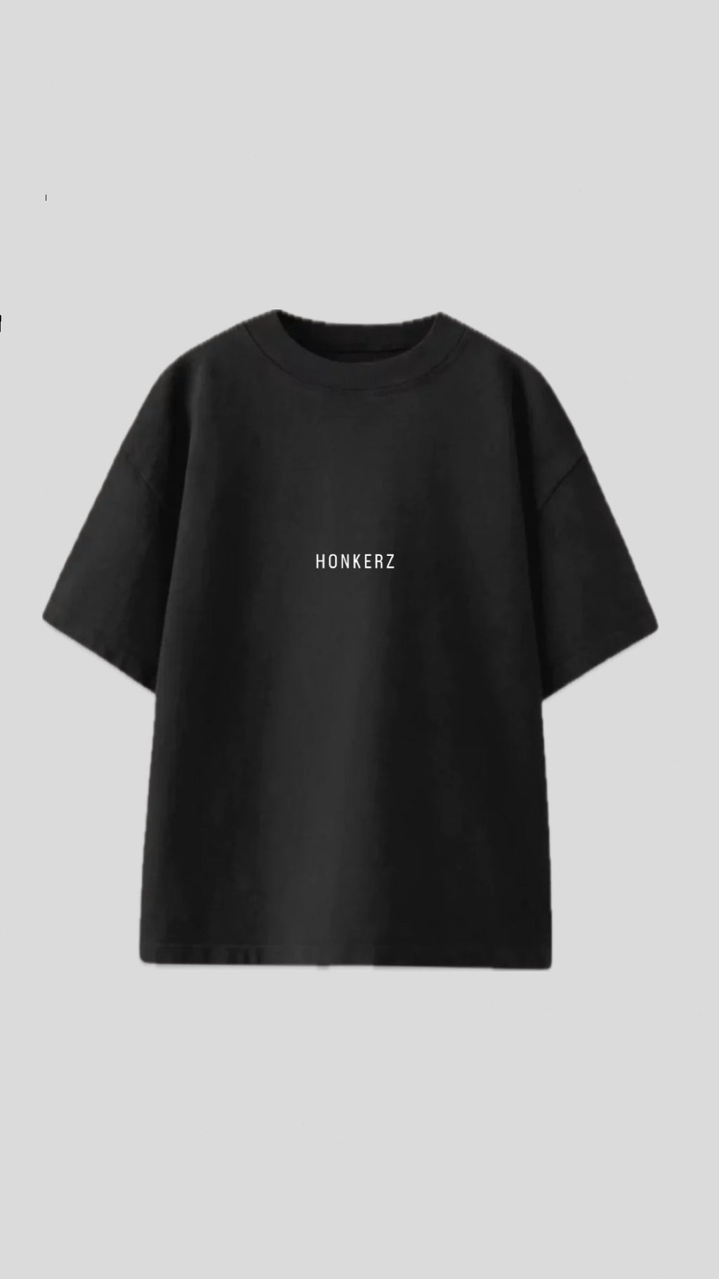 HONKERZ middle print black t shirt