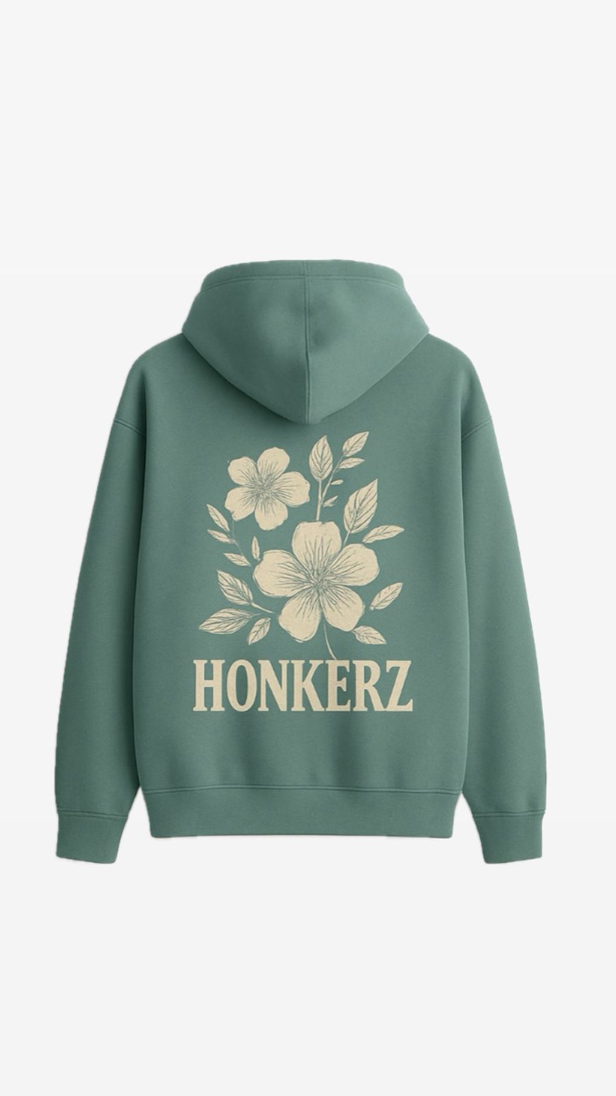 HONKERZ golden petal sage green hoodie