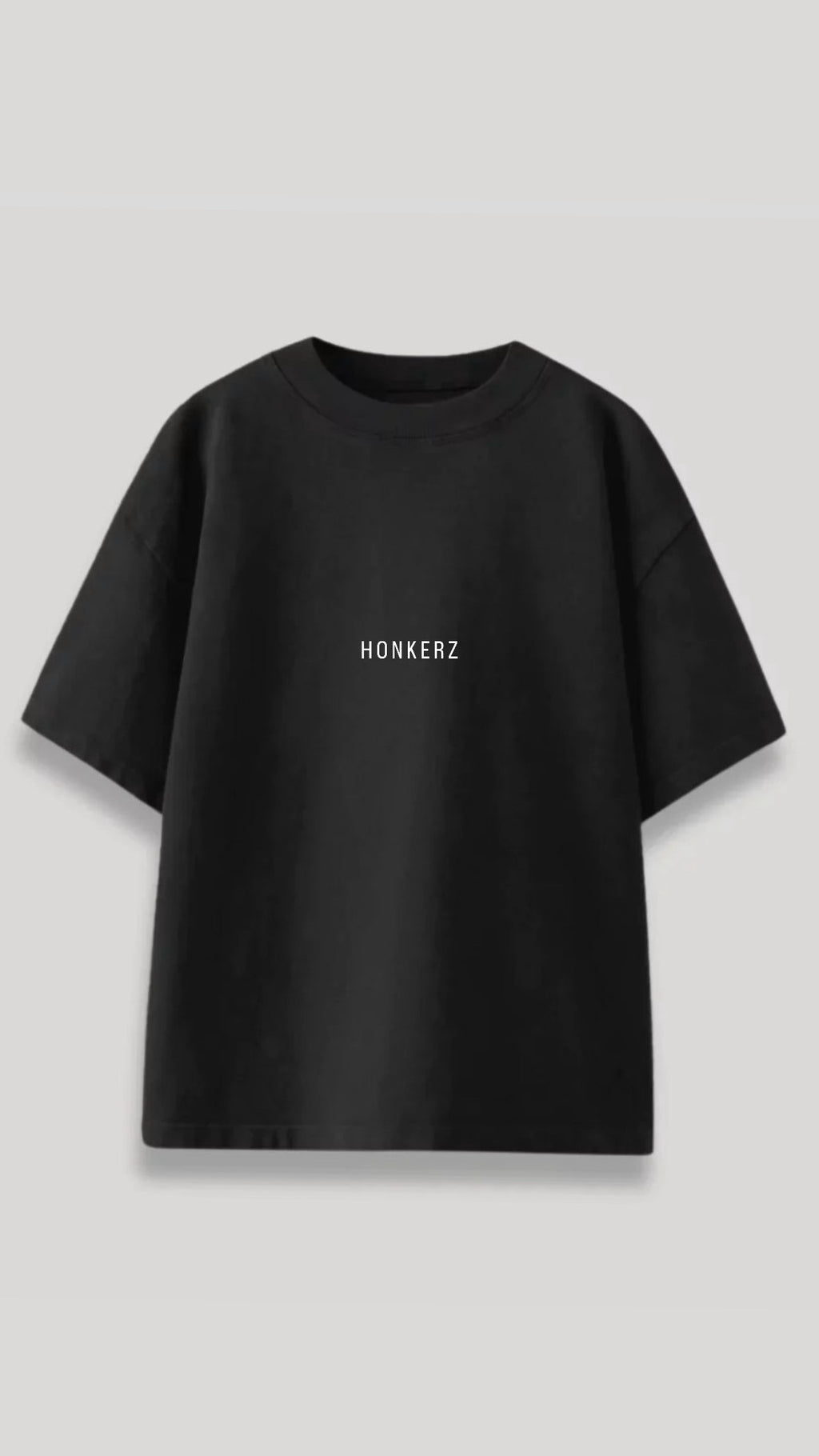 HONKERZ middle print black t shirt